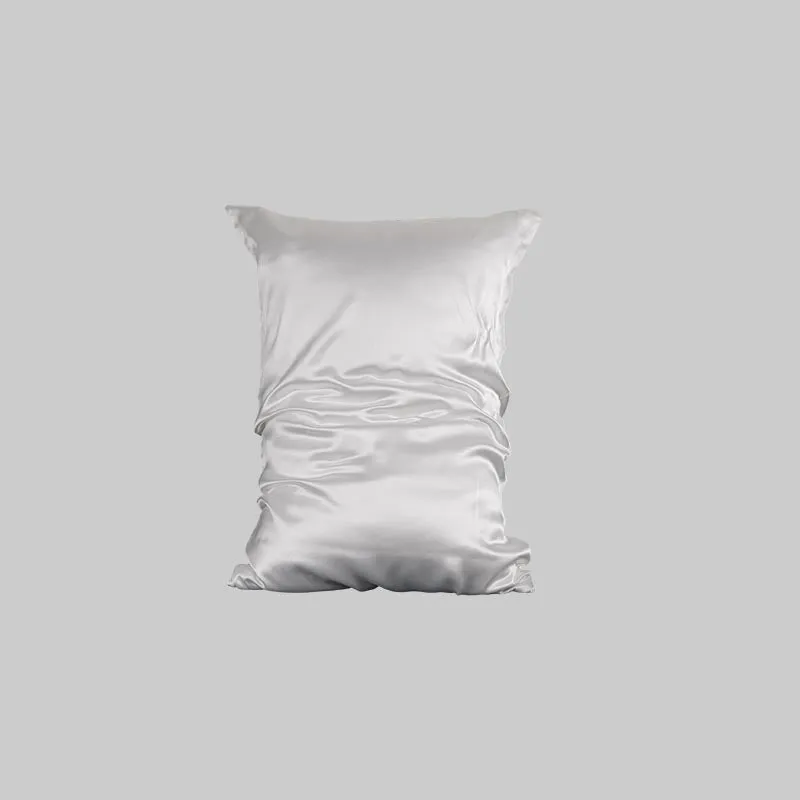 100% mulberry silk pillowcase 19 momme - White - Dropshipping