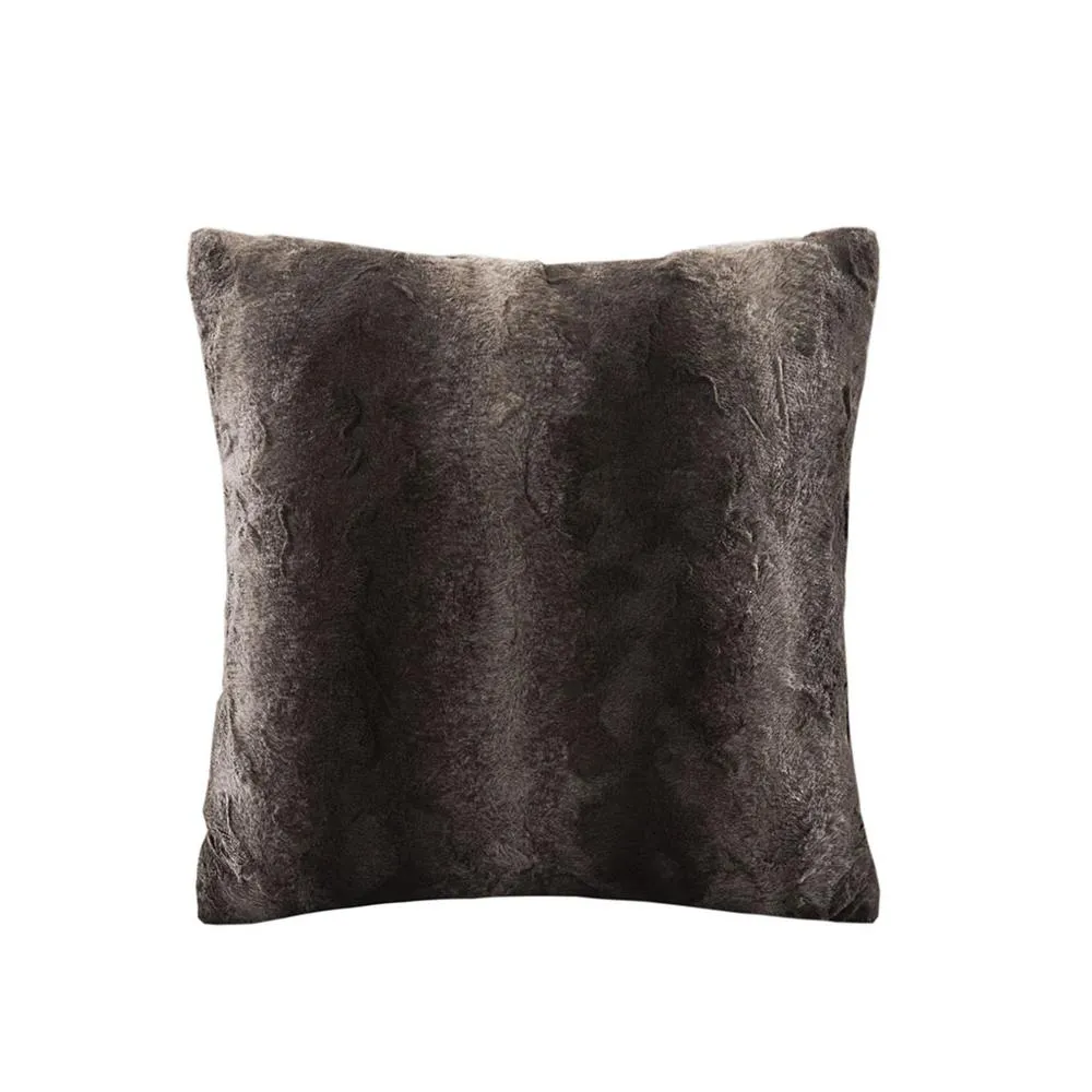 100% Polyester Faux Tip Dyed Brushed Long Fur Pillow w/ Knife Edge,MP30-6234