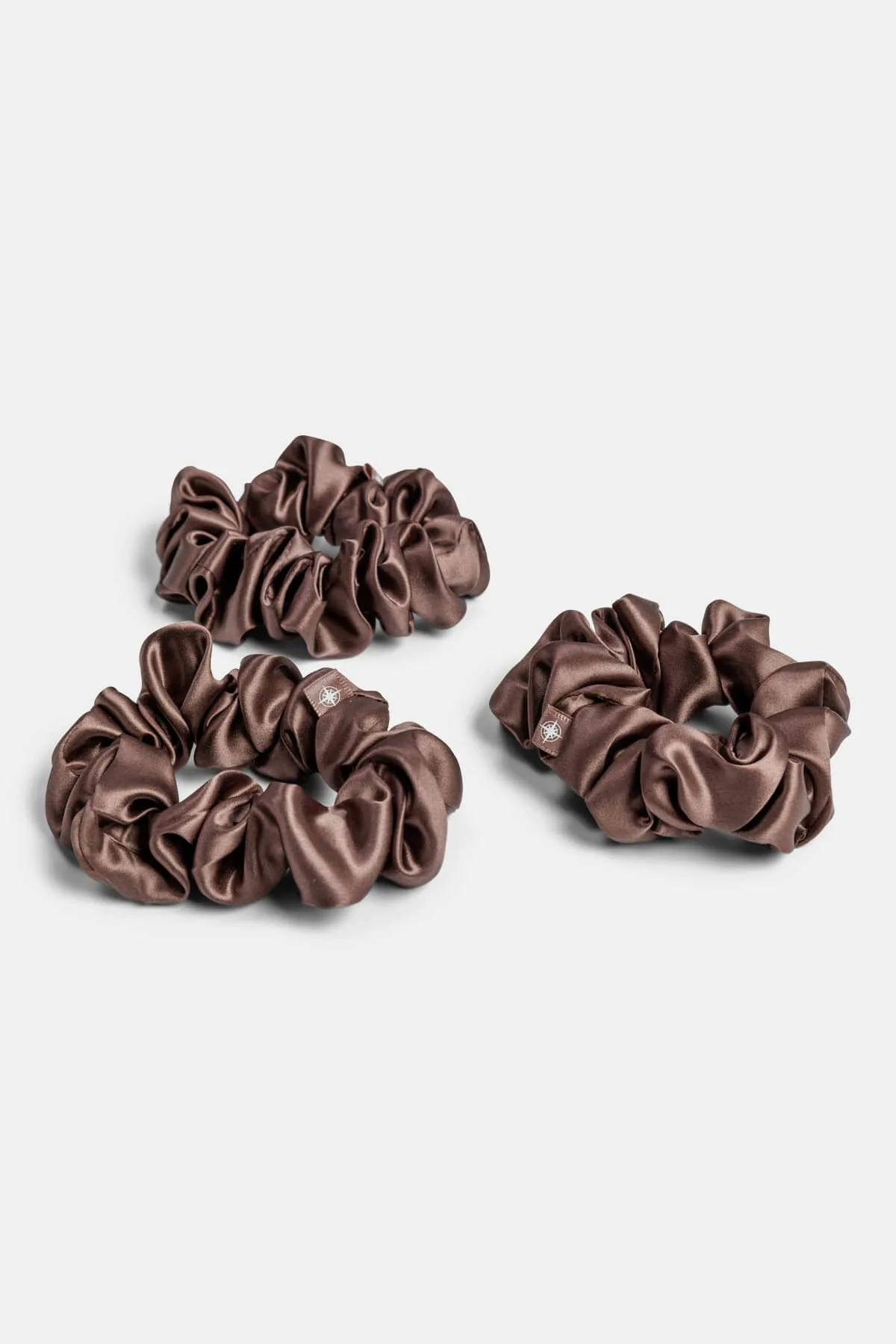 100% Pure Mulberry Silk Hair Scrunchies with Gift Box - Set of 3 Large Hair Ties