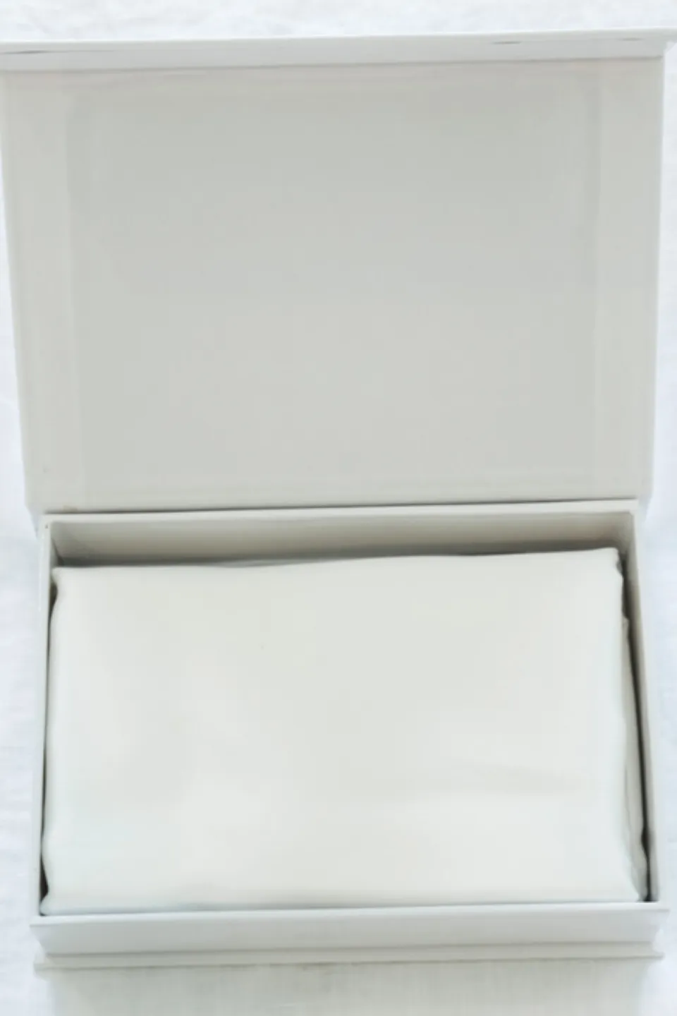 100% Silk Beauty Pair Pillowcases Clean White 48x73cm