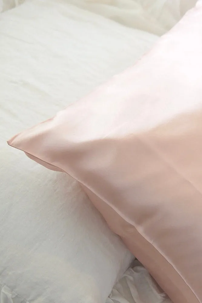 100% Silk Beauty Pillowcase Blush 48x73cm