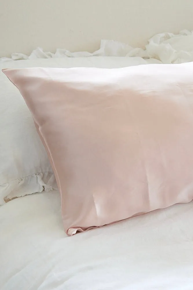 100% Silk Beauty Pillowcase Blush 48x73cm