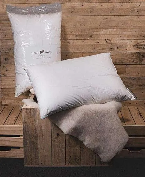 100% Wool Standard Size Pillow