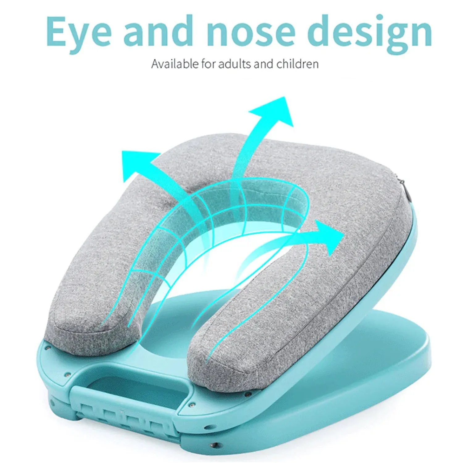 1167 Nap Pillow, Foldable U-Shaped Pillow Nap With Eye Mask Artifact Office Desk for Students Lunch Break Adult Nap Pillow Lunch Break Pillow for Sleeping Pillow for Airplanes, Train, Car, Office