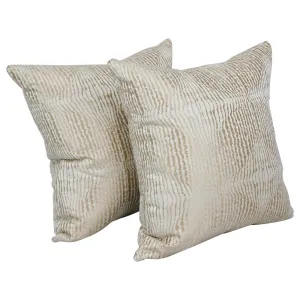 17-inch Jacquard Throw Pillows with Inserts (Set of 2)  9910-S2-ID-076