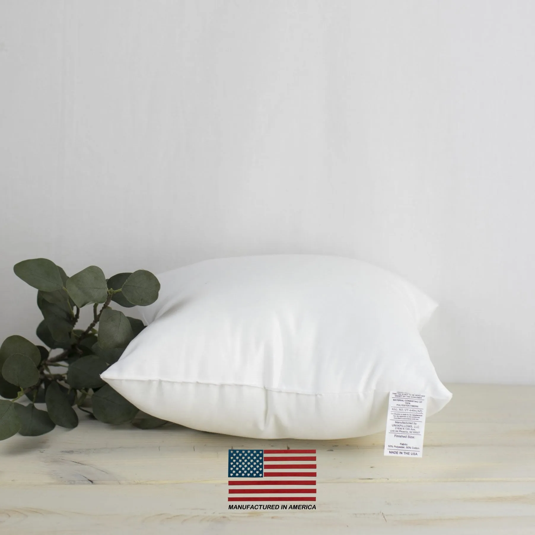 18x18 | Indoor/Outdoor Hypoallergenic Polyester Pillow Insert |