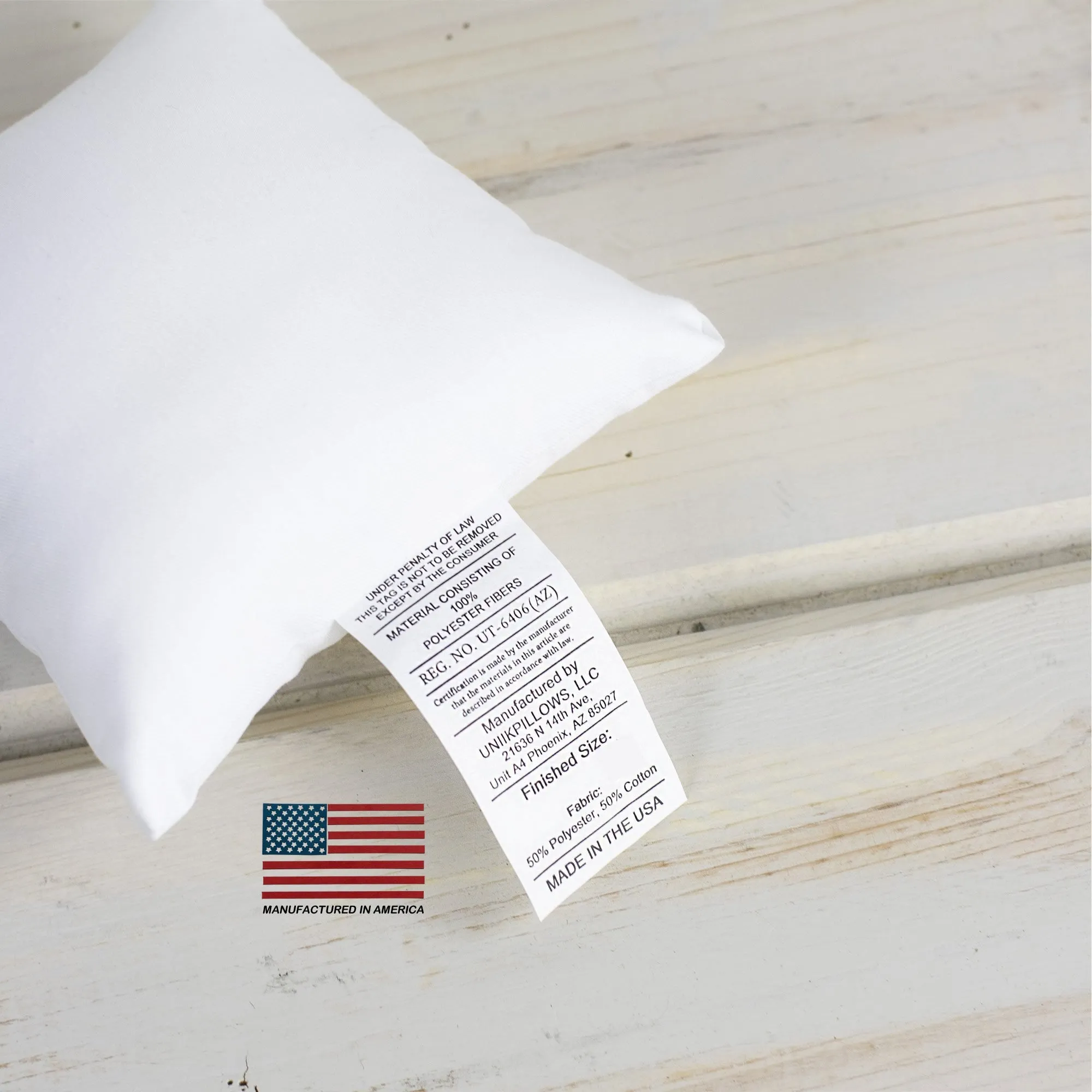 18x18 | Indoor/Outdoor Hypoallergenic Polyester Pillow Insert |