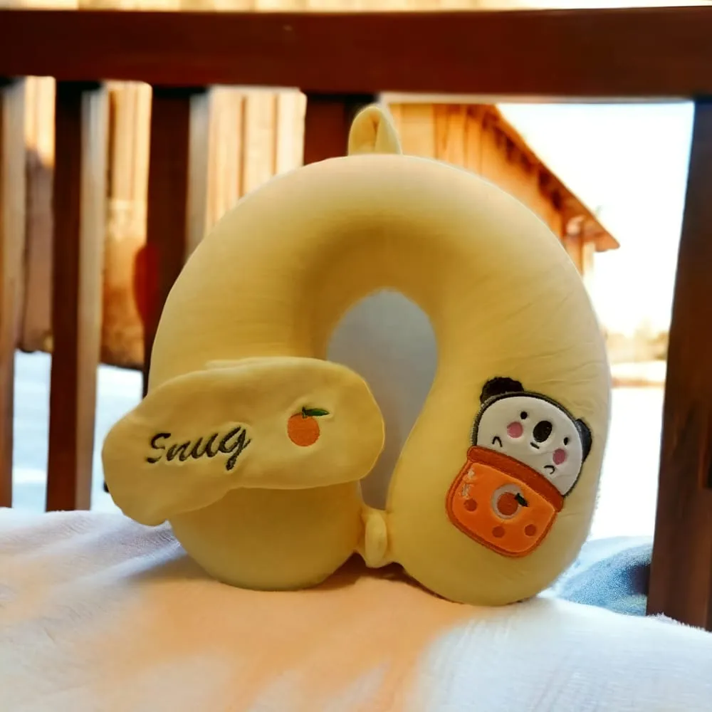 2 in 1 Neck Pillow With Eye Mask.