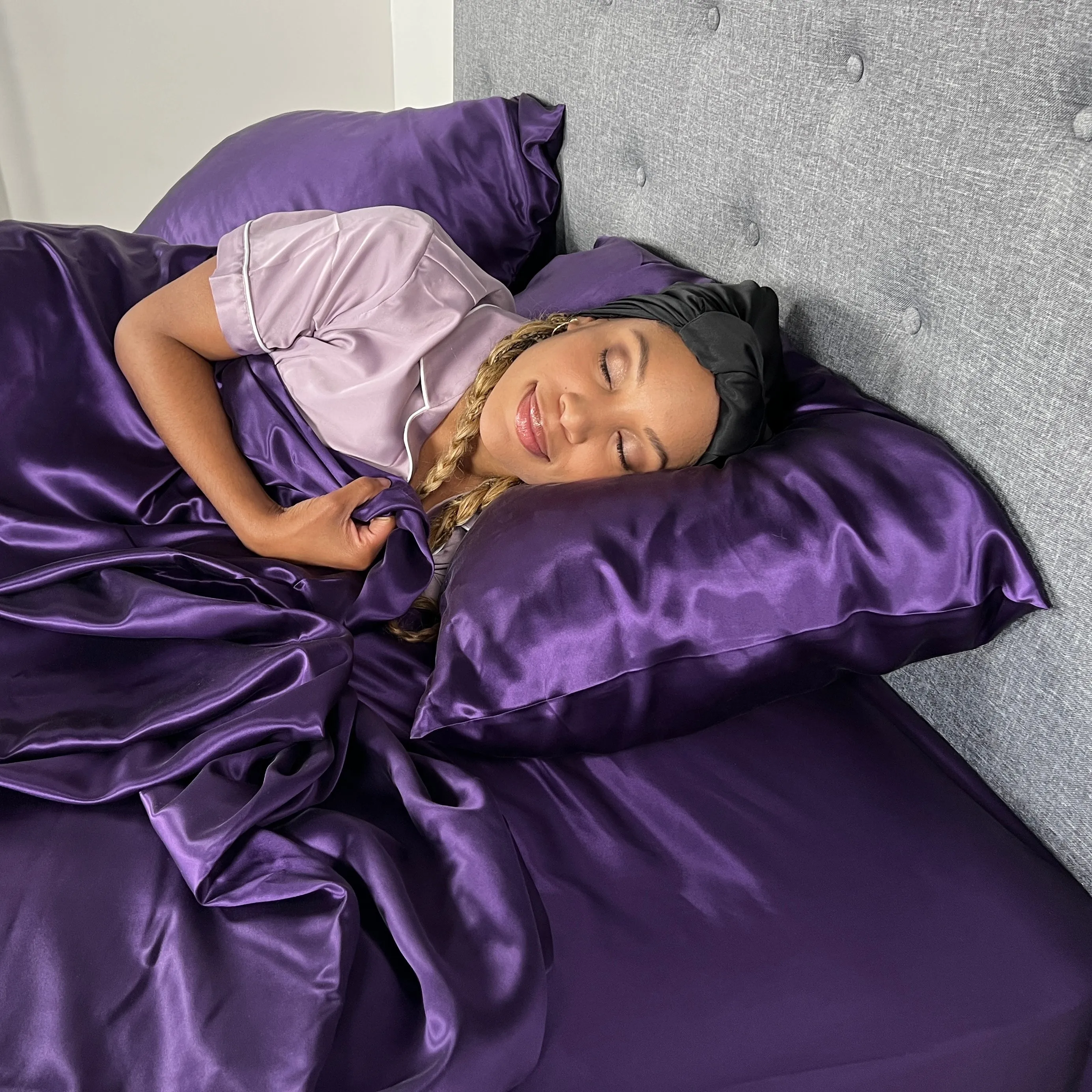 22 Momme Silk Pillowcase - Plum