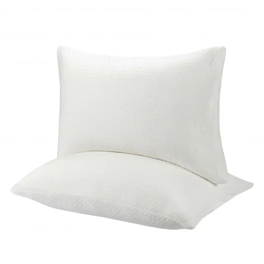 28" x18" Shredded Memory Foam Bed Pillows with Bamboo Cooling Cover