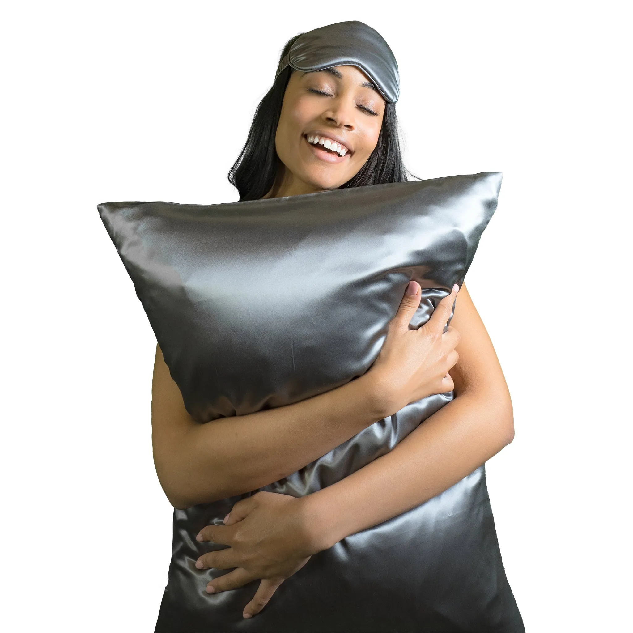 30 Momme Silk Pillowcase - Gunmetal