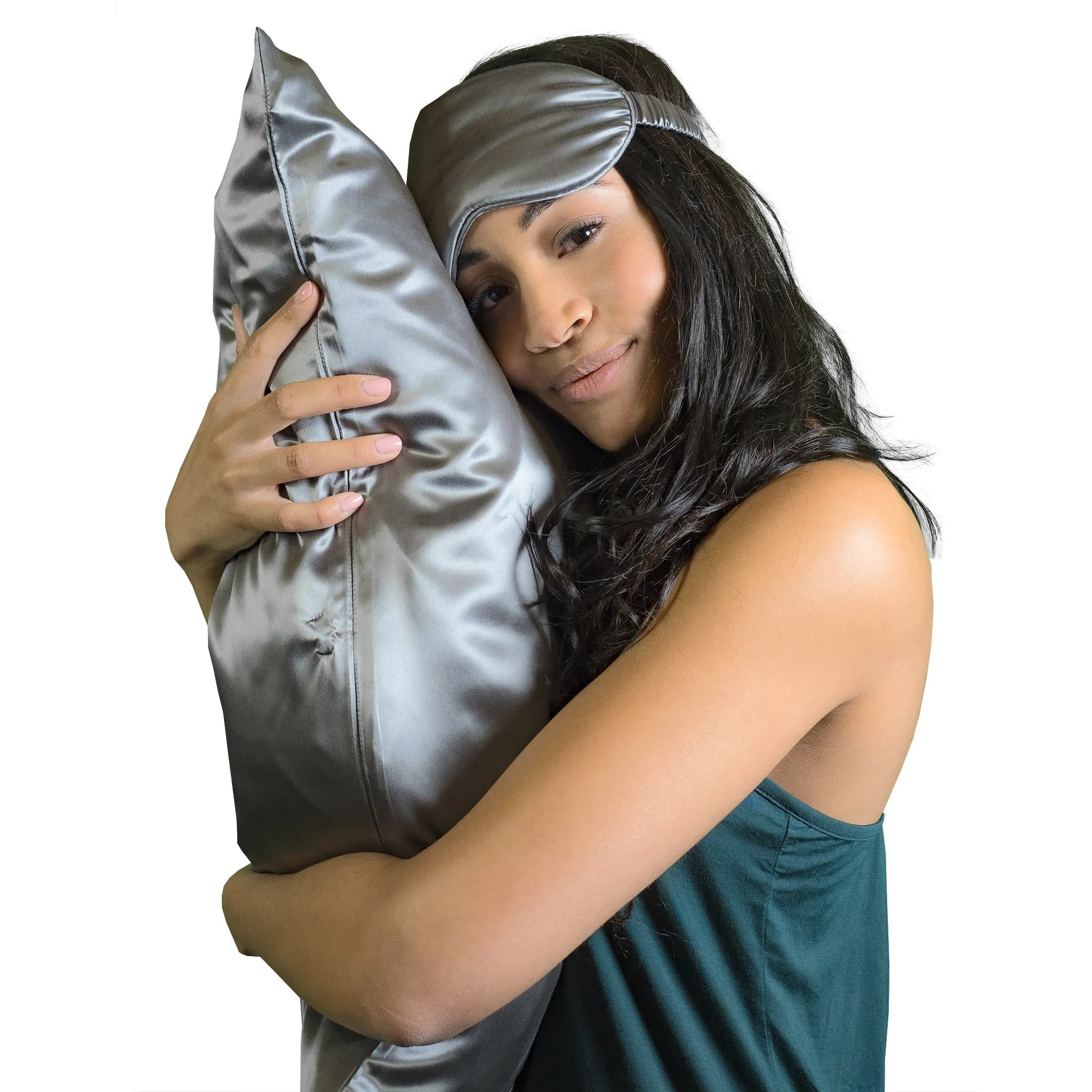 30 Momme Silk Pillowcase - Gunmetal