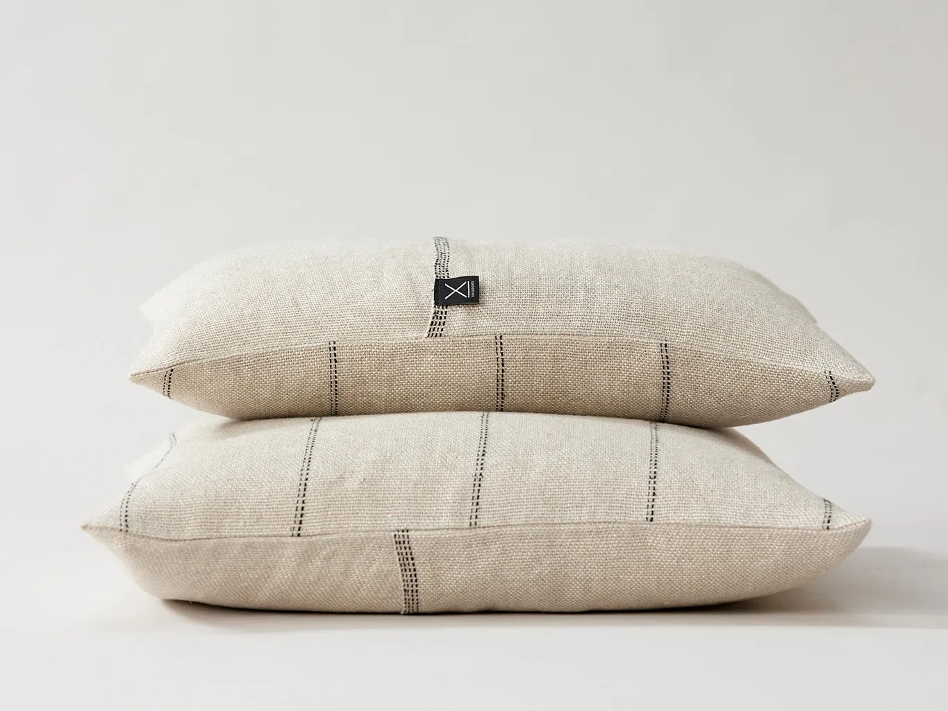 Abans Linen Throw Pillow - Light Grey