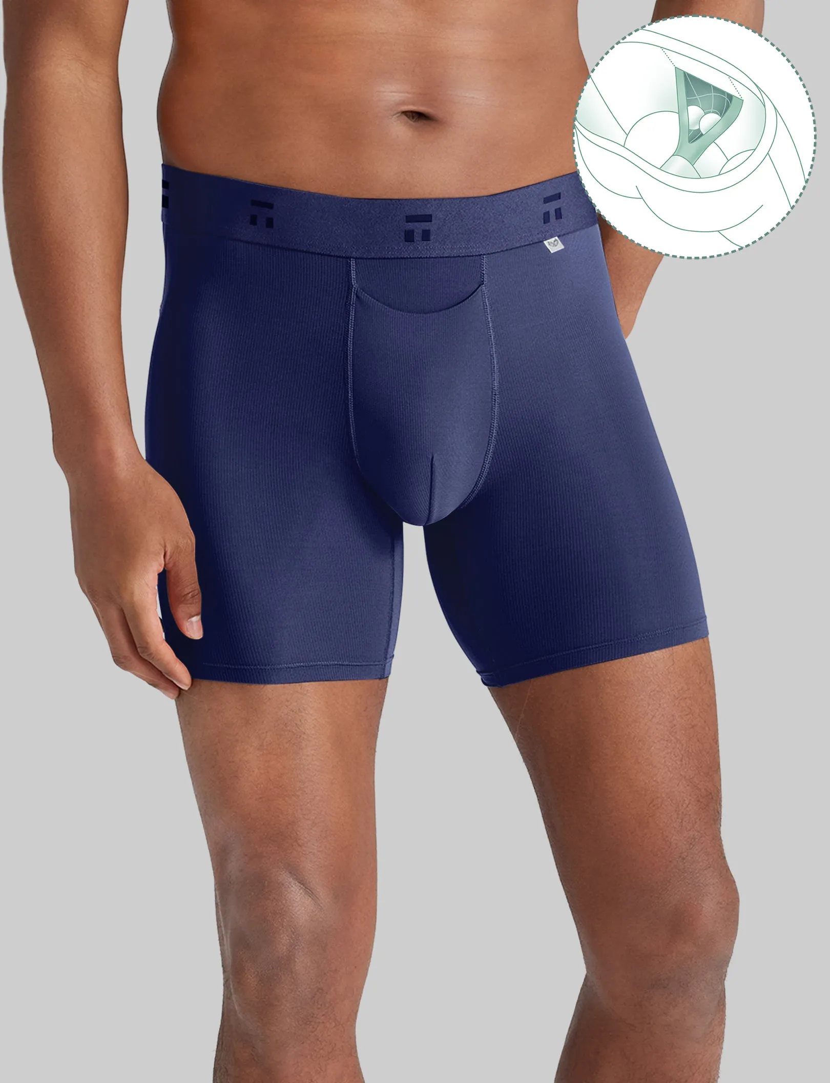 Air Hammock Pouch™ Mid-Length Boxer Brief 6" (3-Pack)