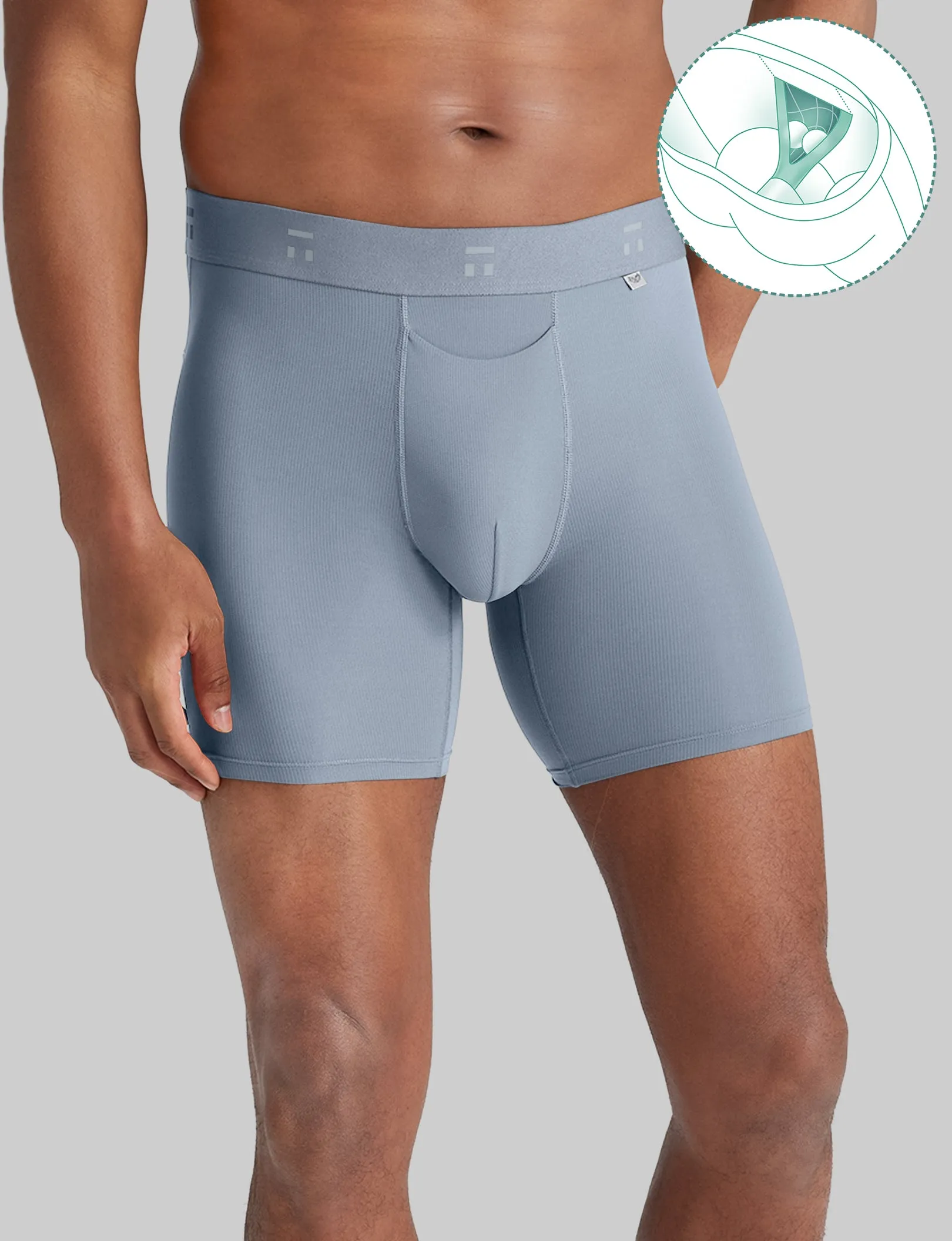 Air Hammock Pouch™ Mid-Length Boxer Brief 6" (3-Pack)