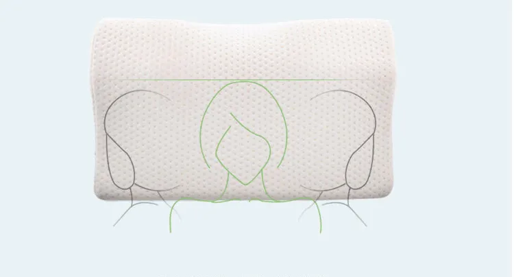 Air layer neck memory pillow