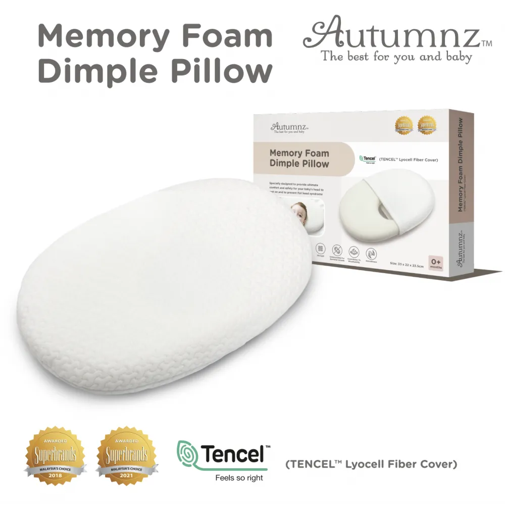 Autumnz Memory Foam Dimple Pillow With Tencel Cover (0m )