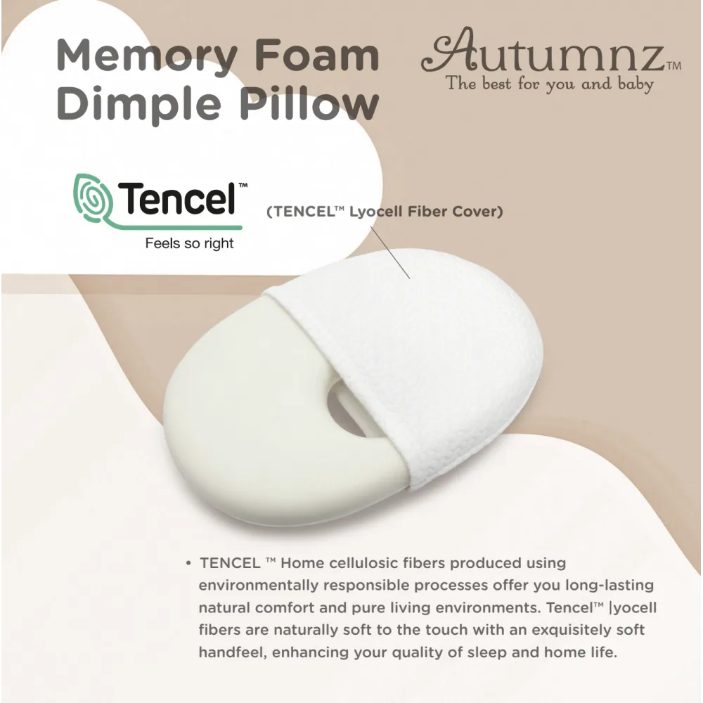 Autumnz Memory Foam Dimple Pillow With Tencel Cover (0m )