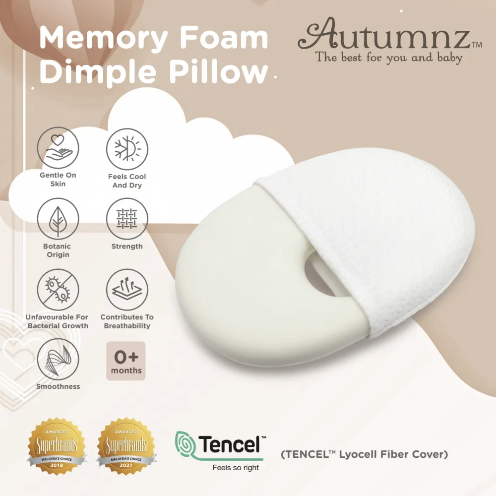 Autumnz Memory Foam Dimple Pillow With Tencel Cover (0m )