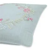 Becky Floral Wreath Duck Egg Cushion