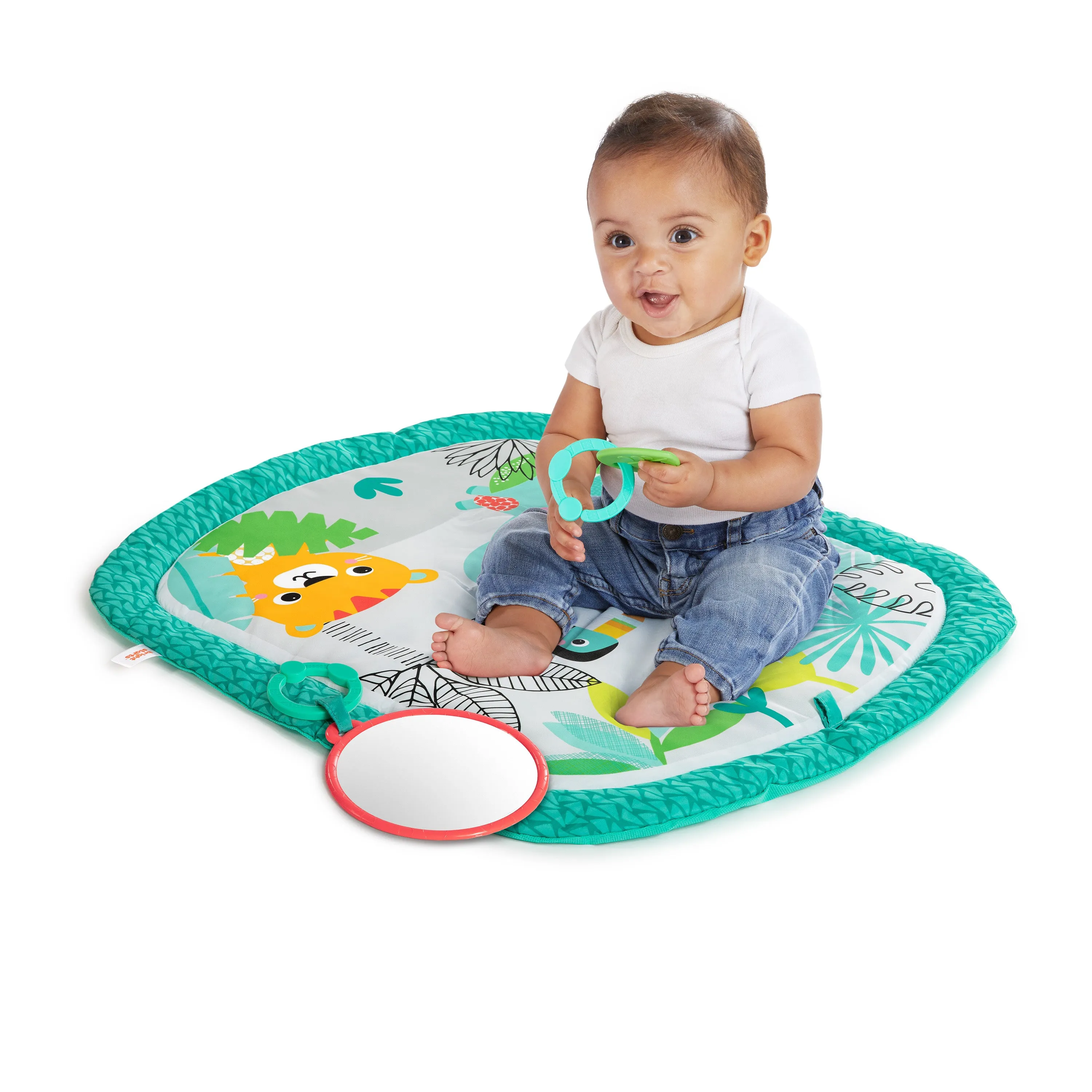 Bright Starts Totally Tropical Prop & Play Tummy Time Baby Activity Mat