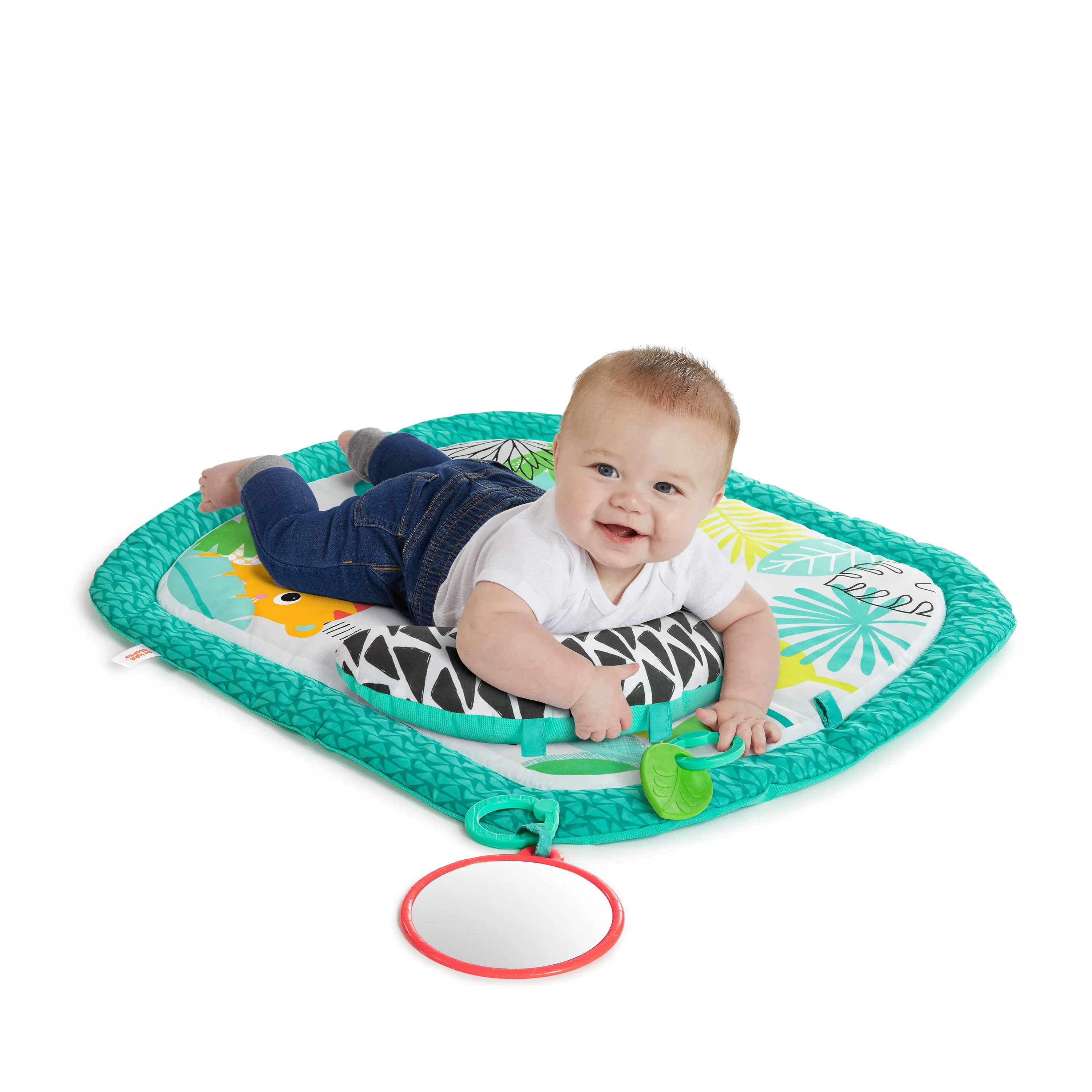 Bright Starts Totally Tropical Prop & Play Tummy Time Baby Activity Mat