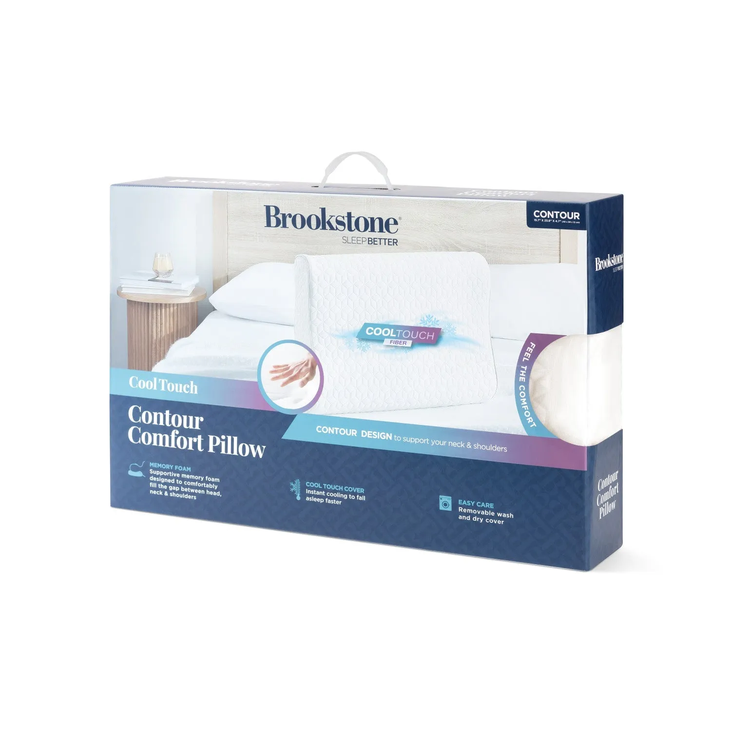 Brookstone CoolTouch Contour Comfort Memory Foam Pillow