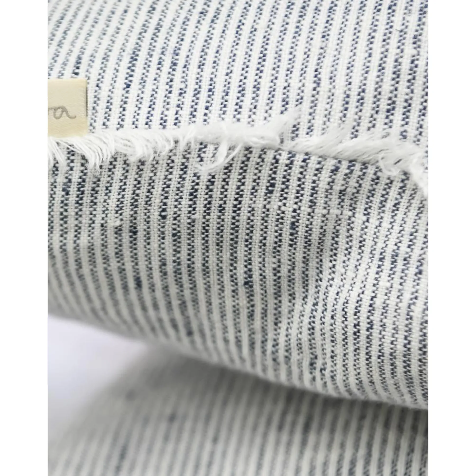 Cambri Denim Stripe Linen Pillow