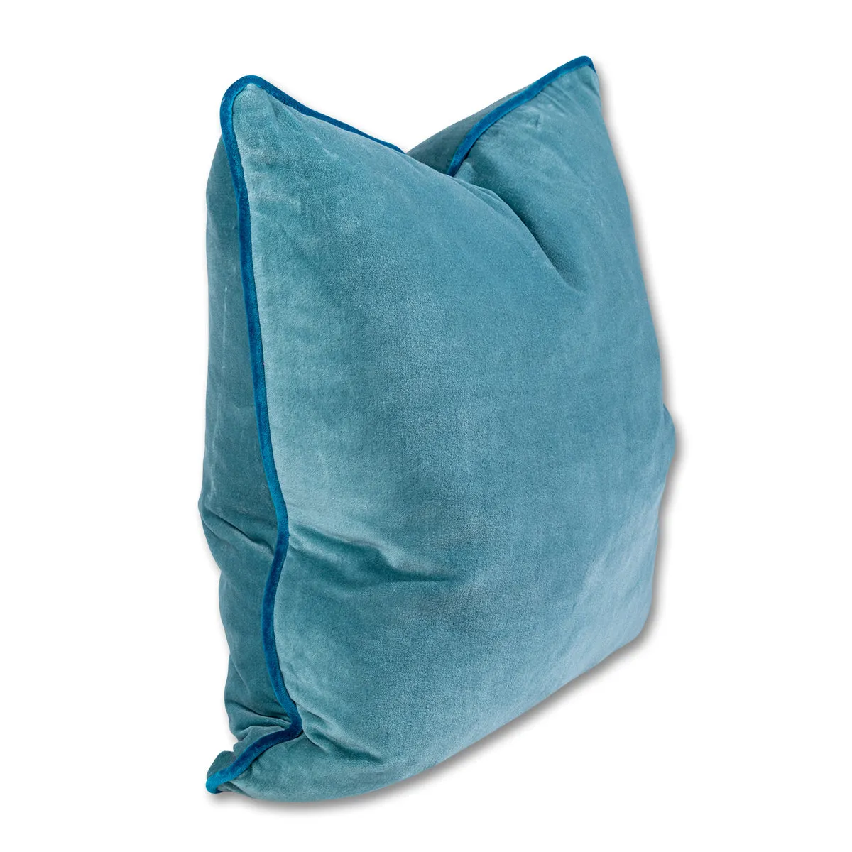 Charliss Velvet Pillow - Aqua   Peacock