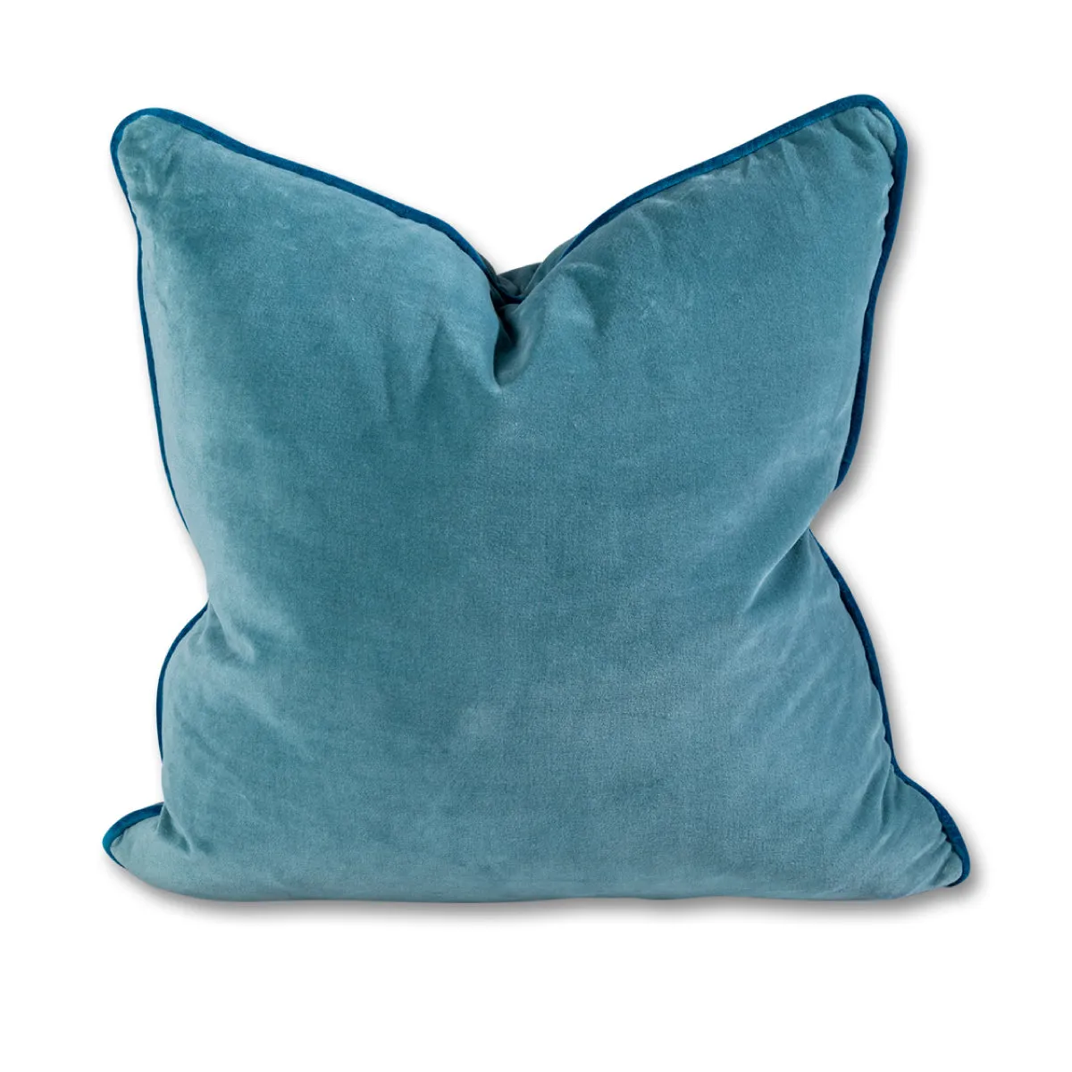 Charliss Velvet Pillow - Aqua   Peacock