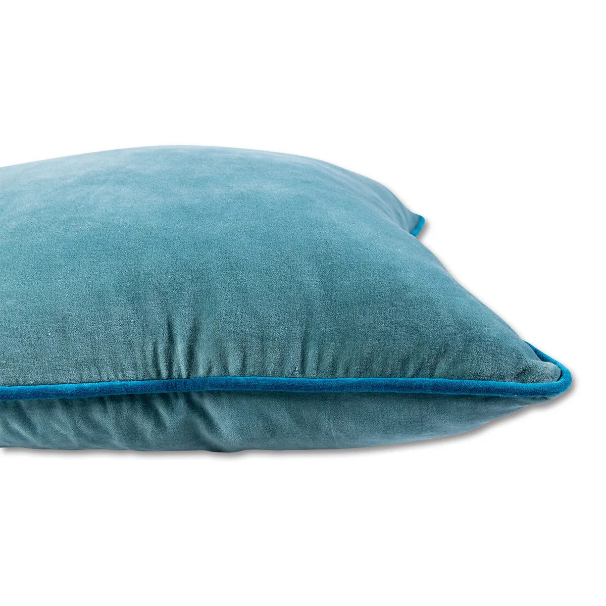 Charliss Velvet Pillow - Aqua   Peacock