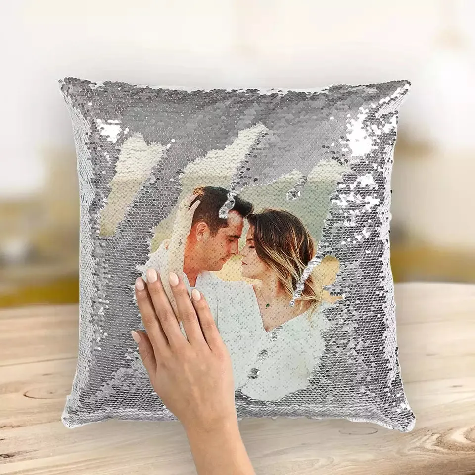 Custom Magic Sequins Decorative Throw Pillows