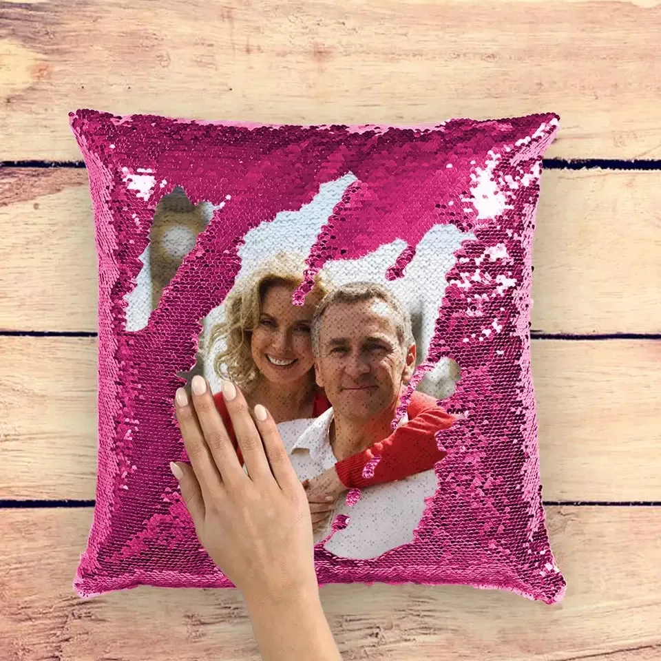 Custom Magic Sequins Decorative Throw Pillows