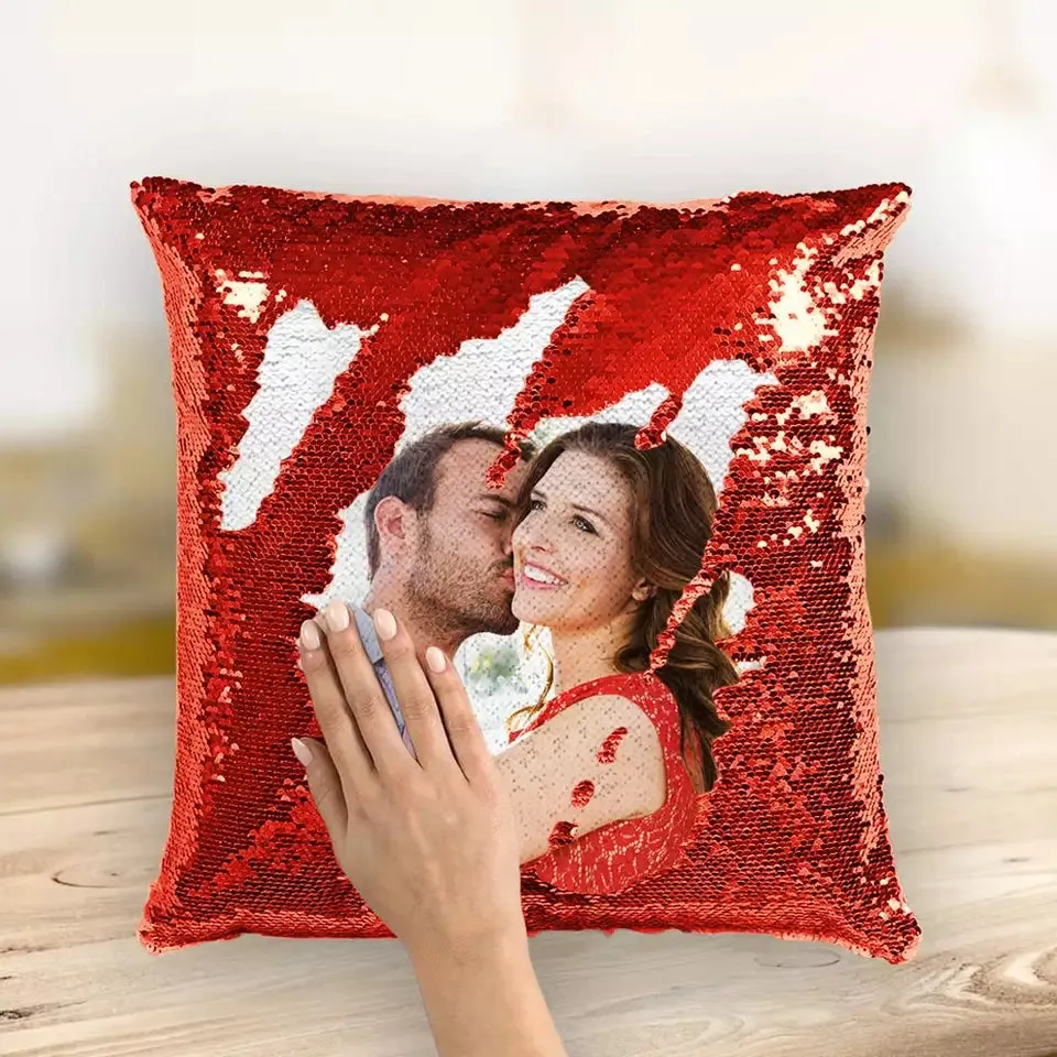 Custom Magic Sequins Decorative Throw Pillows