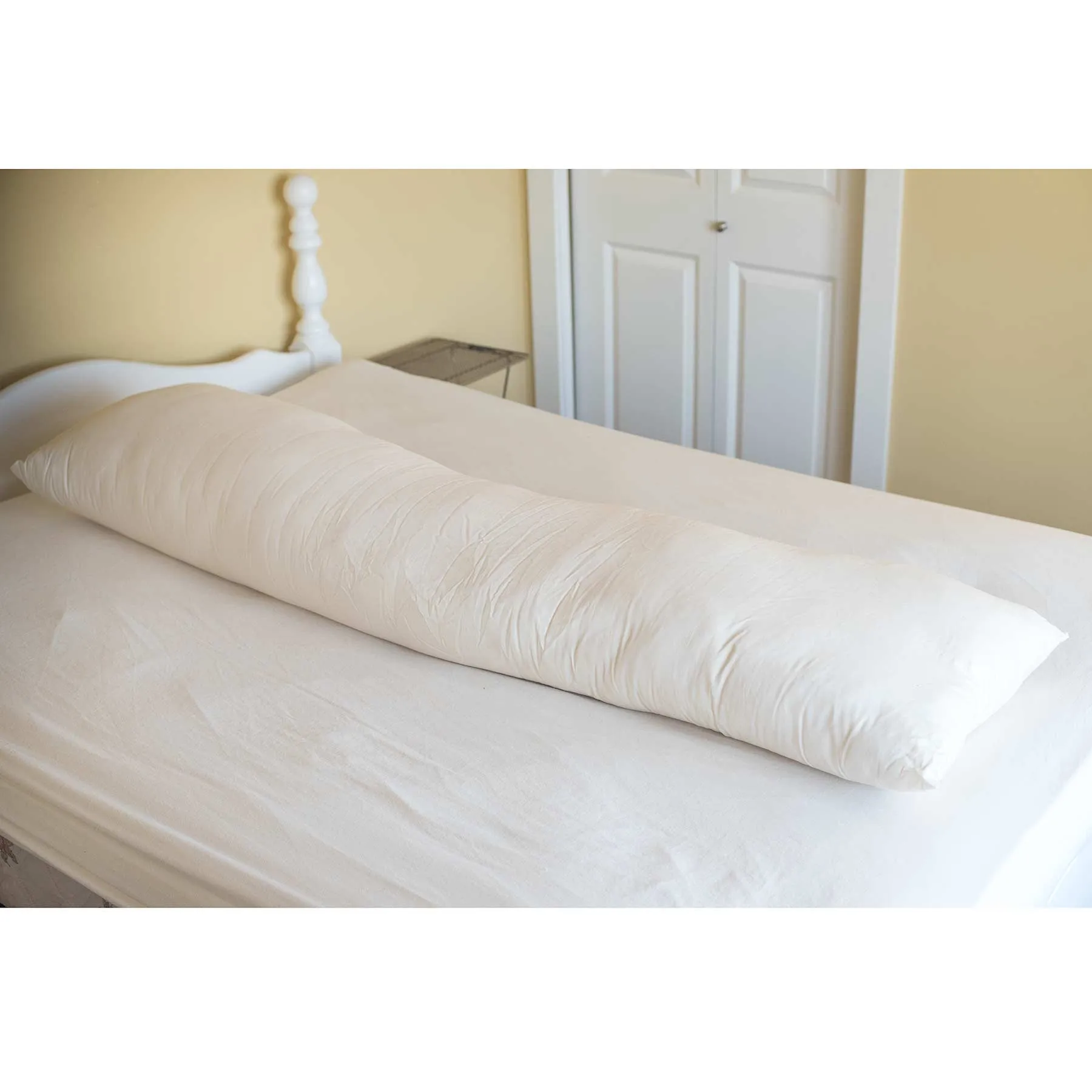 EMERYVILLE 100% Organic Cotton Body Pillow (Filling Grown & Pillow Handmade in USA)