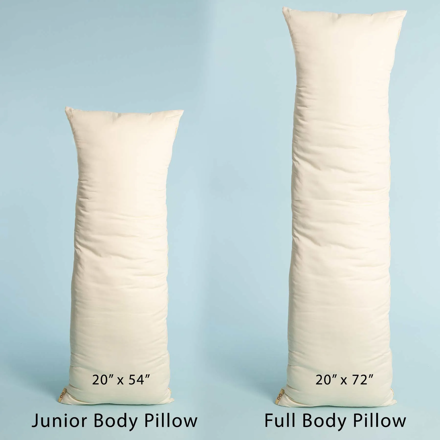 EMERYVILLE 100% Organic Cotton Body Pillow (Filling Grown & Pillow Handmade in USA)