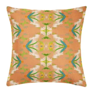 English Garden Orange 22x22 Pillow