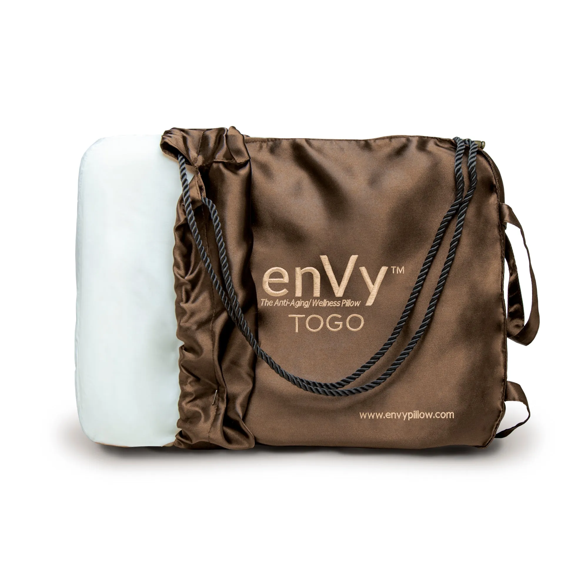 enVy® TO GO Travel Pillow (With COPPER infused SILK Pillowcase Edition)