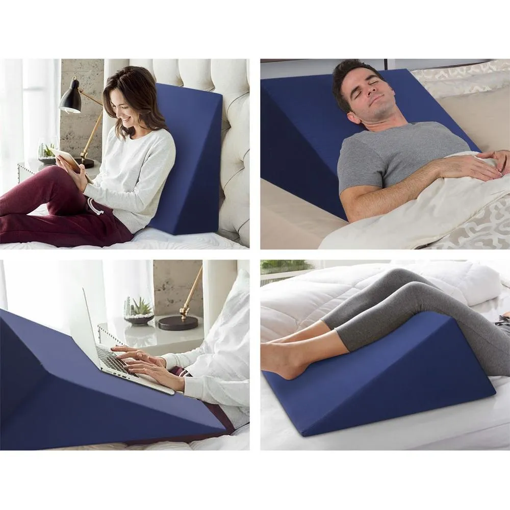 Foam Wedge Back Support Pillow - Blue