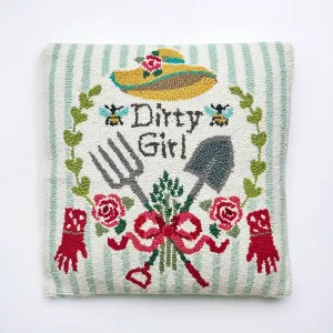 Hooked Dirty Girl Pillow