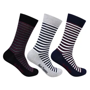 Hush Puppies Men's Multicolored Crew Socks -  Pack of 3