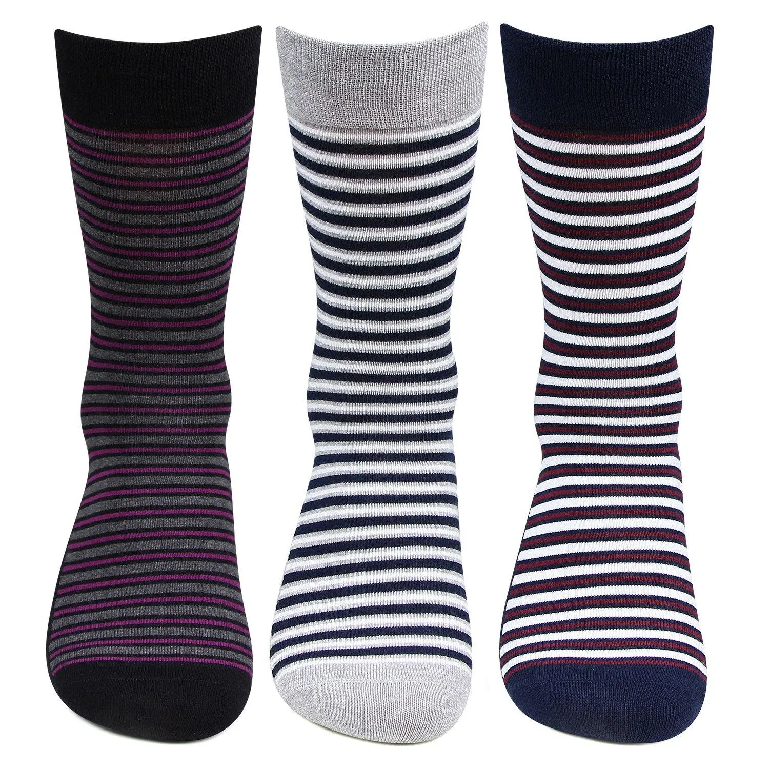 Hush Puppies Men's Multicolored Crew Socks -  Pack of 3