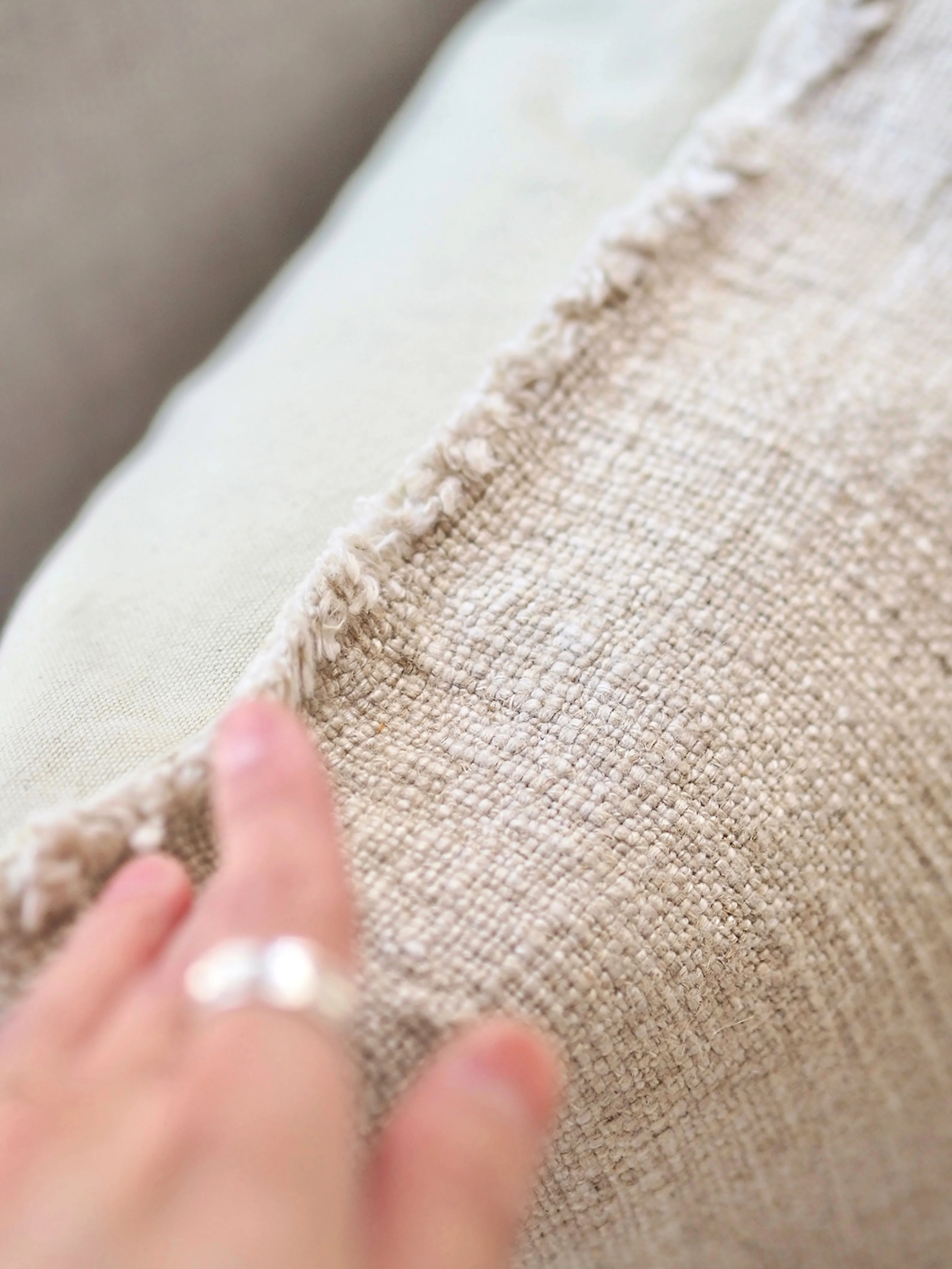 Jada Natural Linen Pillow | 20x20