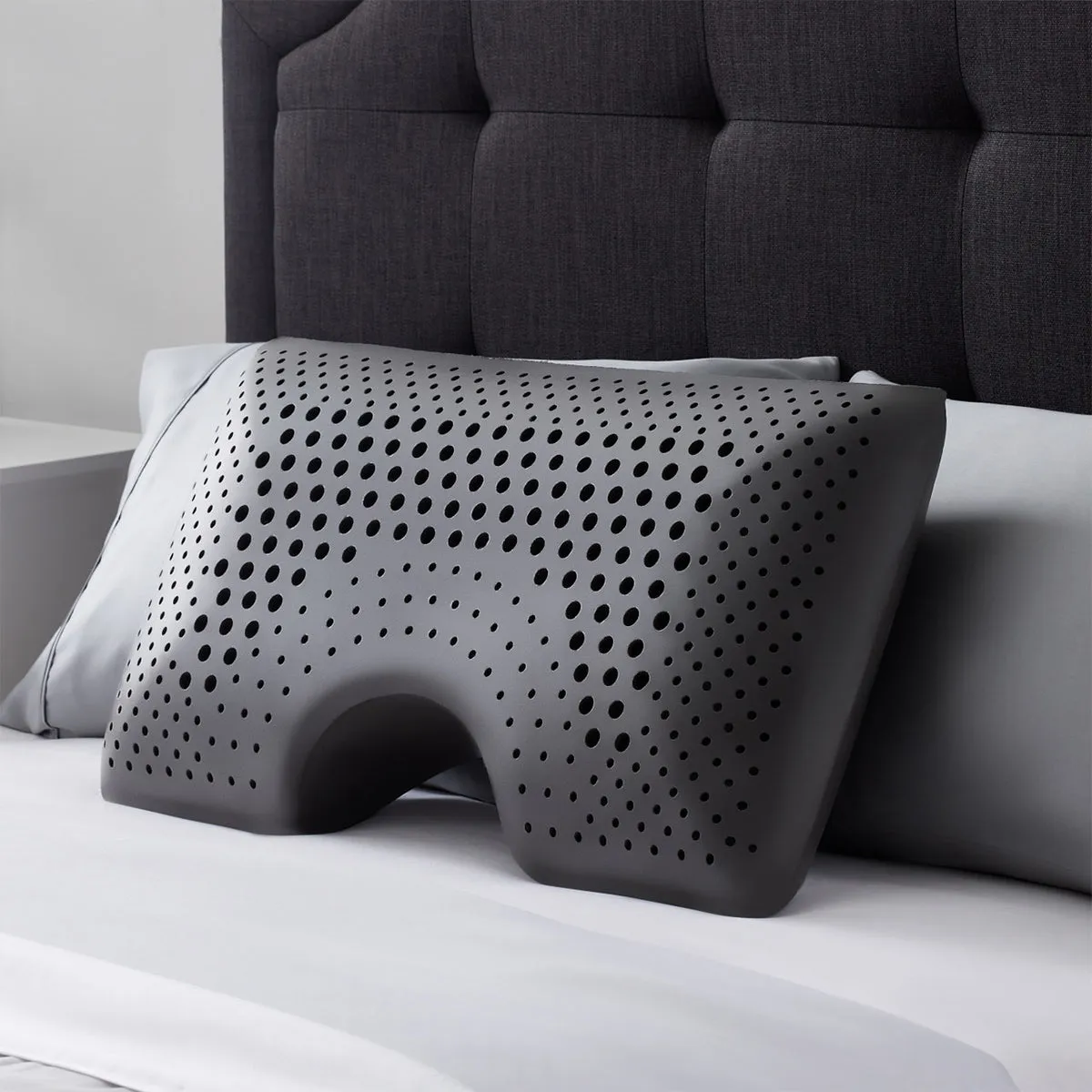 Malouf Shoulder Zoned Dough® Bamboo Charcoal Pillow