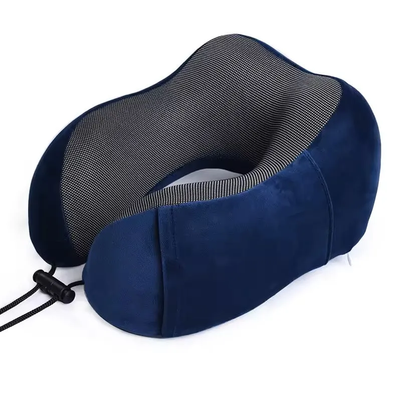 Memory Foam Two Tone Neck Pillow with Breathable Magnetic Therapy Cover