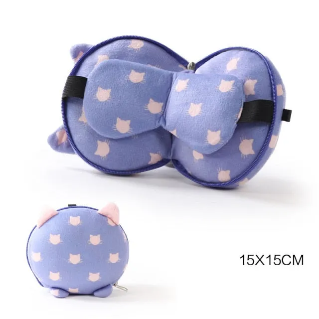 Mini Travel Portable Eye Mask Pillow