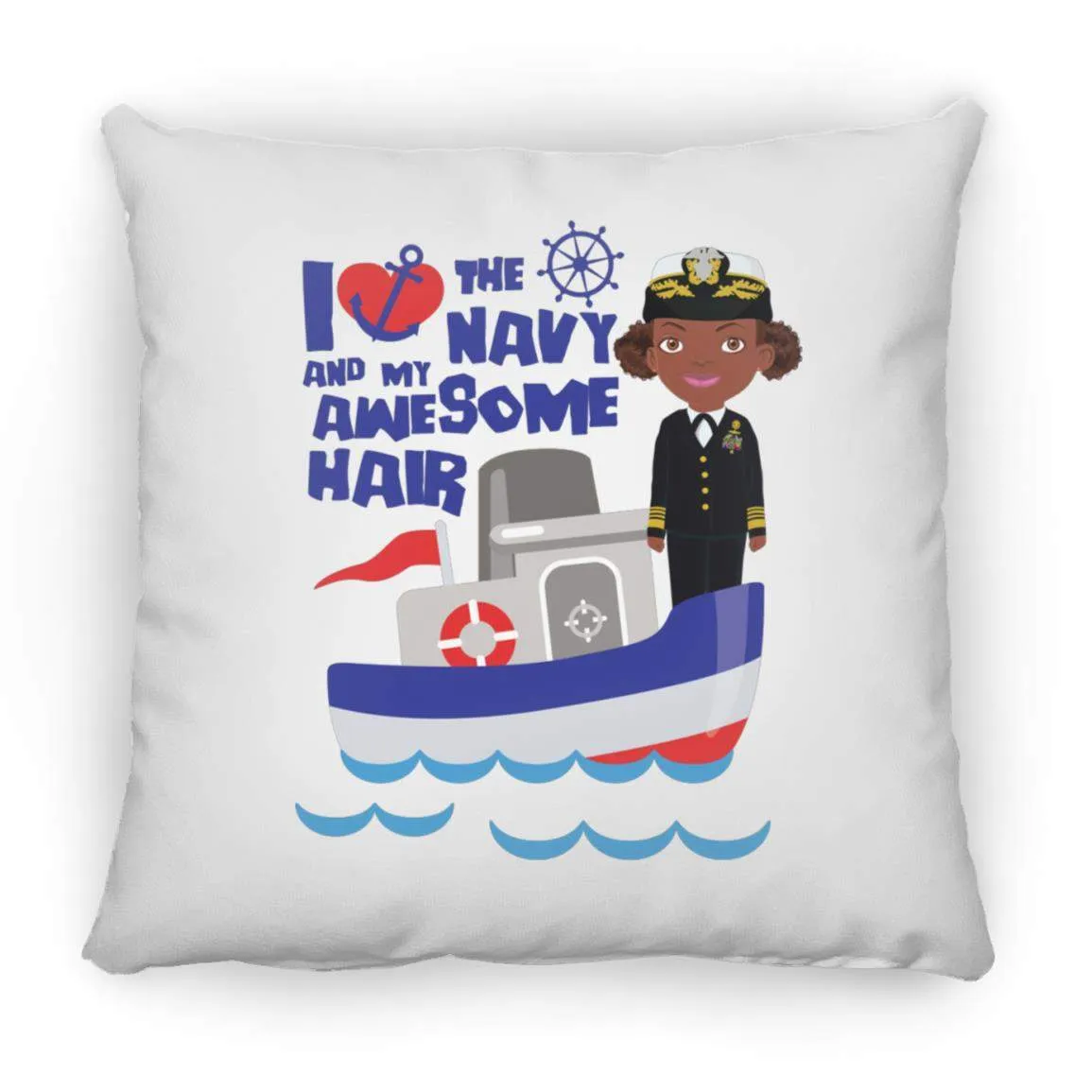 Navy Throw Pillow 16x16