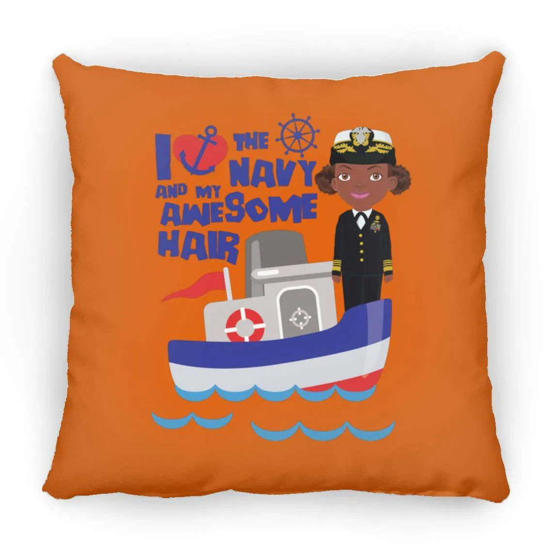 Navy Throw Pillow 16x16