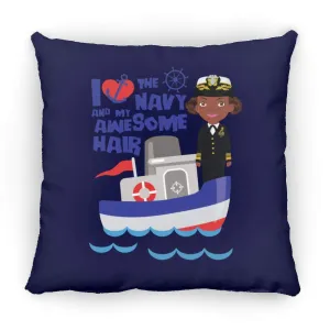 Navy Throw Pillow 16x16