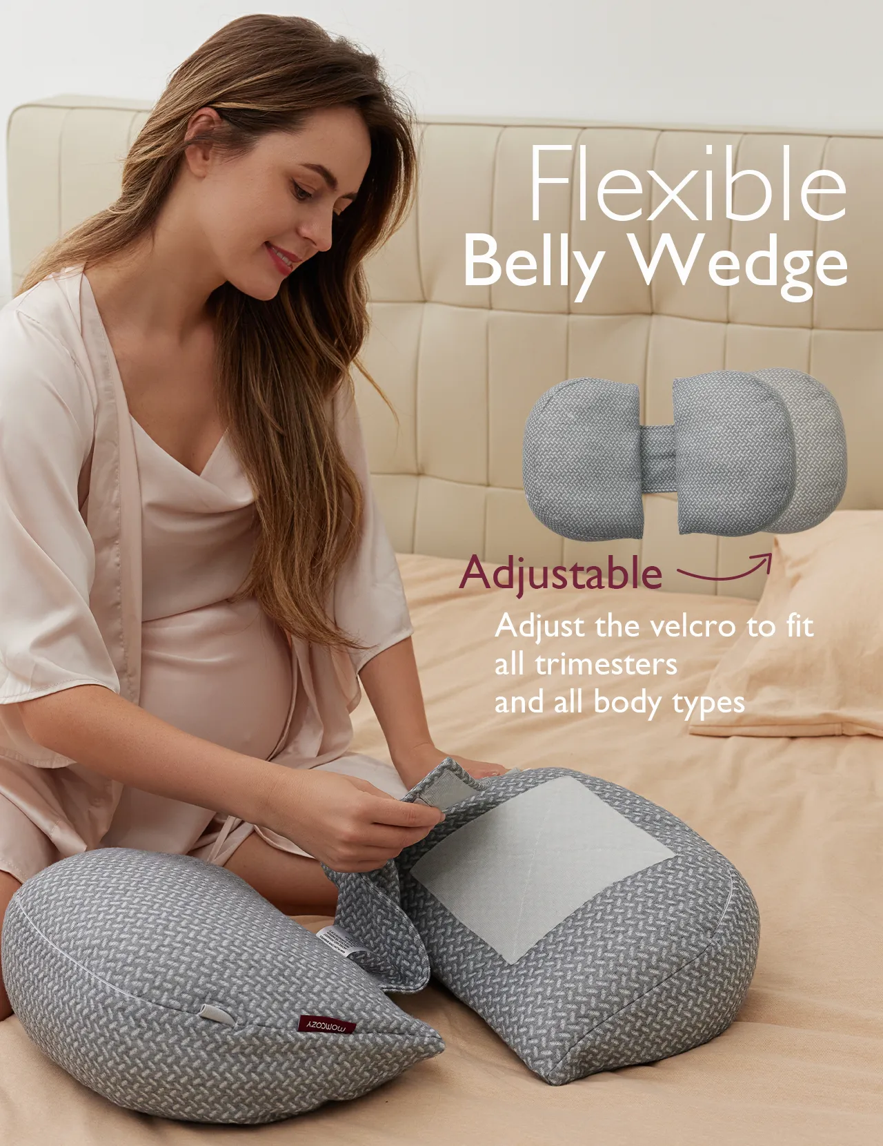 Pregnancy Wedge Pillows with Cooling Cover